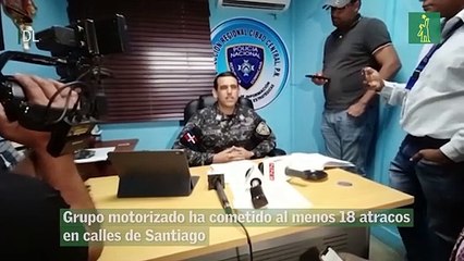 Grupo motorizado ha cometido al menos 18 atracos en calles de Santiago