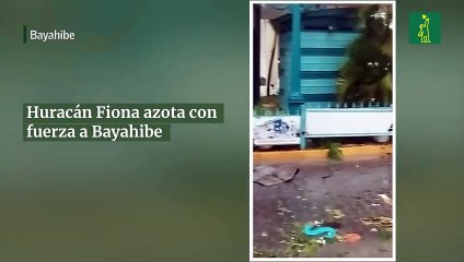 Huracán Fiona azota con fuerza a  Bayahibe
