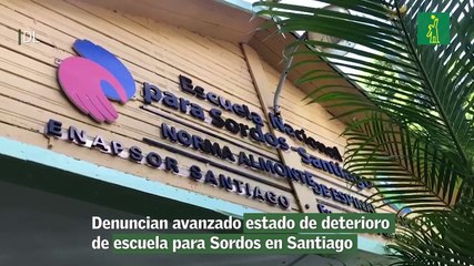Denuncian avanzado estado de deterioro de escuela para Sordos en Santiago
