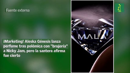 ¡Marketing! Aleska Génesis lanza perfume tras polémica con "brujería" a Nicky Jam, pero la santera afirma fue cierto