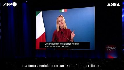Meloni: "Trump e' forte, non si allontanera' dall'Europa"