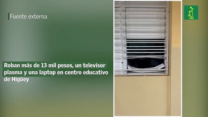 Roban más de 13 mil pesos, un televisor plasma y una laptop en centro educativo de Higüey