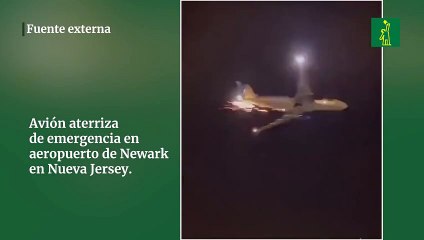 Avión aterriza de emergencia en aeropuerto de Newark en Nueva Jersey