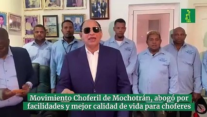 Presidente del Movimiento Choferil de Transporte (Mochotrán), abogó por facilidades y mejor calidad de vida para sus choferes.
