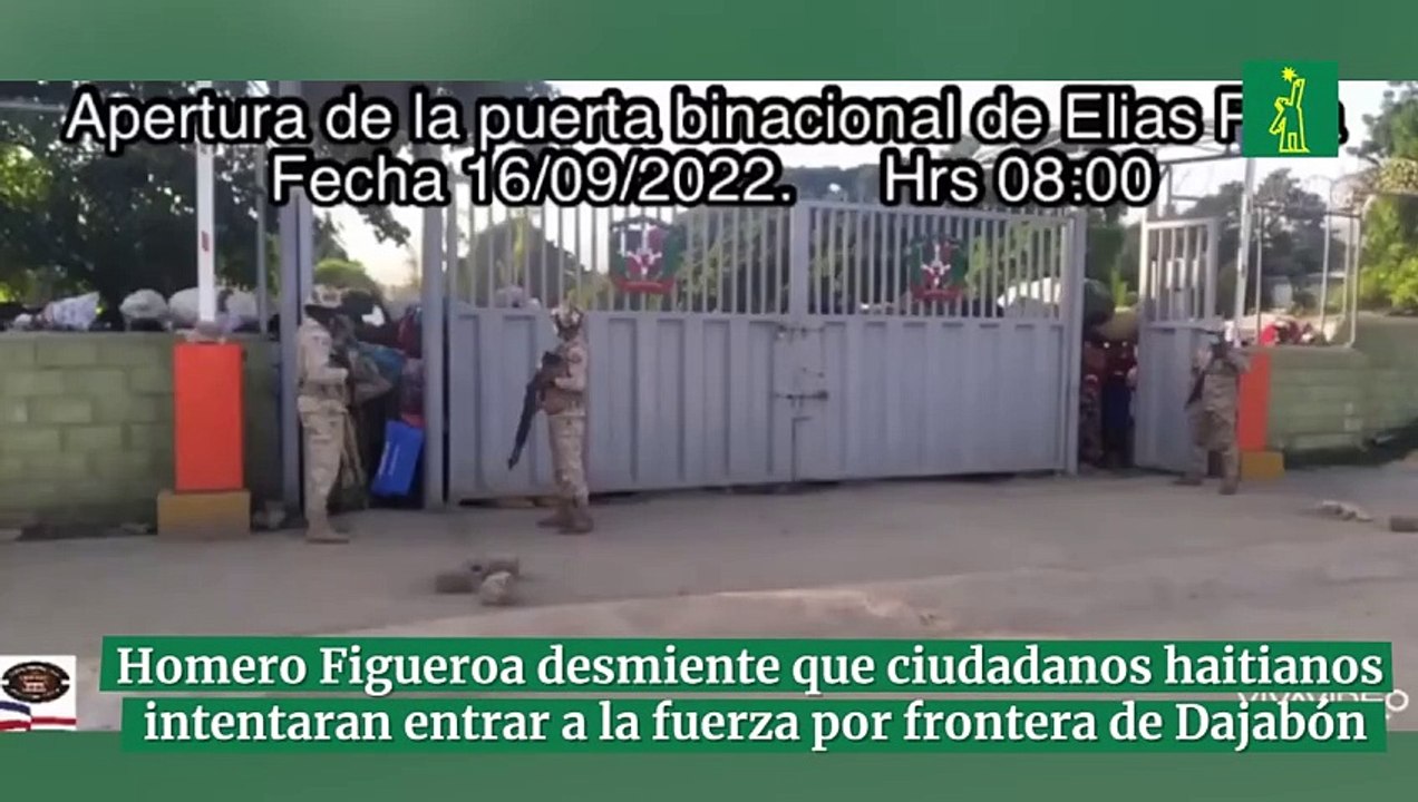 Homero Figueroa desmiente que ciudadanos haitianos  intentaran entrar a la fuerza por frontera de Dajabón