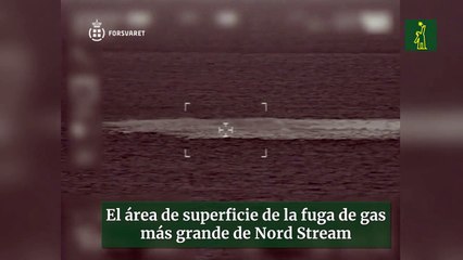 Imágenes de las fugas detectadas en los gasoductos Nord Stream