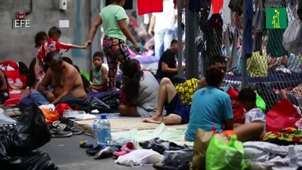 Migrantes venezolanos que buscan volver su país siguen llegando a un albergue en Panamá