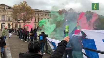 Varios actos en París contra el Mundial de Qatar