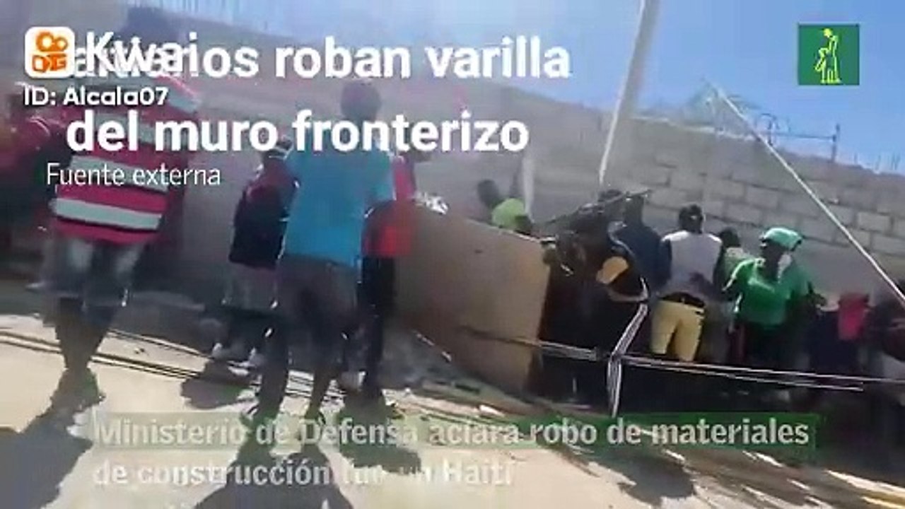 Ministerio de Defensa aclara robo de materiales de construcción fue en Haití