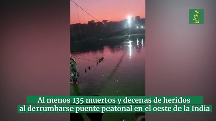 Continúan las tareas de búsqueda tras el colapso de un puente en la India
