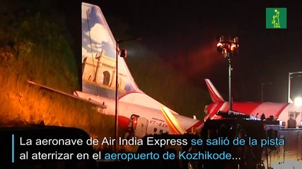 Trágico accidente de avión en India