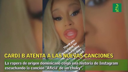 Cardi B atenta a las nuevas canciones del género urbano local