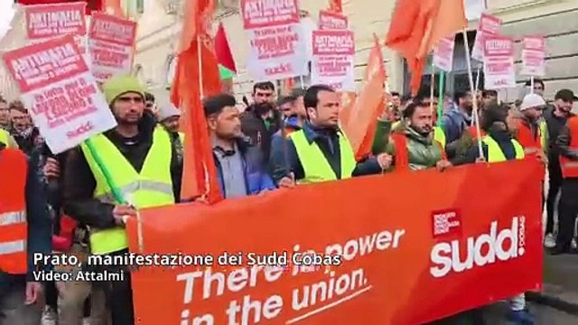 Prato, Sudd Cobas in corteo per un lavoro pi? sicuro