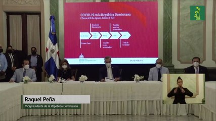 Raquel Peña presentó el conjunto de medidas con las que el Gobierno de Luis Abinader enfrentará el COVID-19