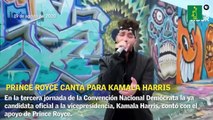 Prince Royce canta para Kamala Harris