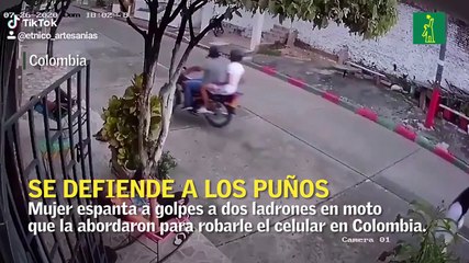 Se defiende a los puños