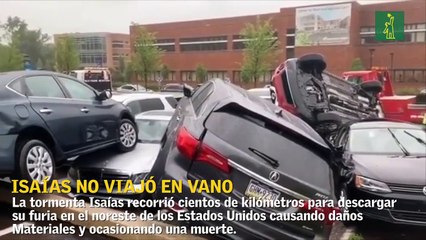 Isaías dejó su huella en paso por el noreste de Estados Unidos