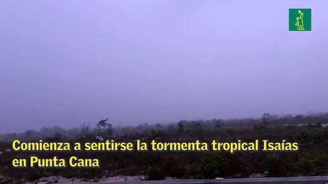 Comienza a sentirse la tormenta tropical Isaías en Punta Cana
