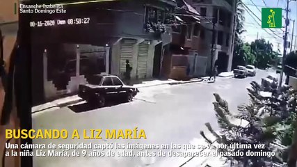 Cámara de seguridad captó imágenes de niña Liz María antes de desaparecer en Santo Domingo Este