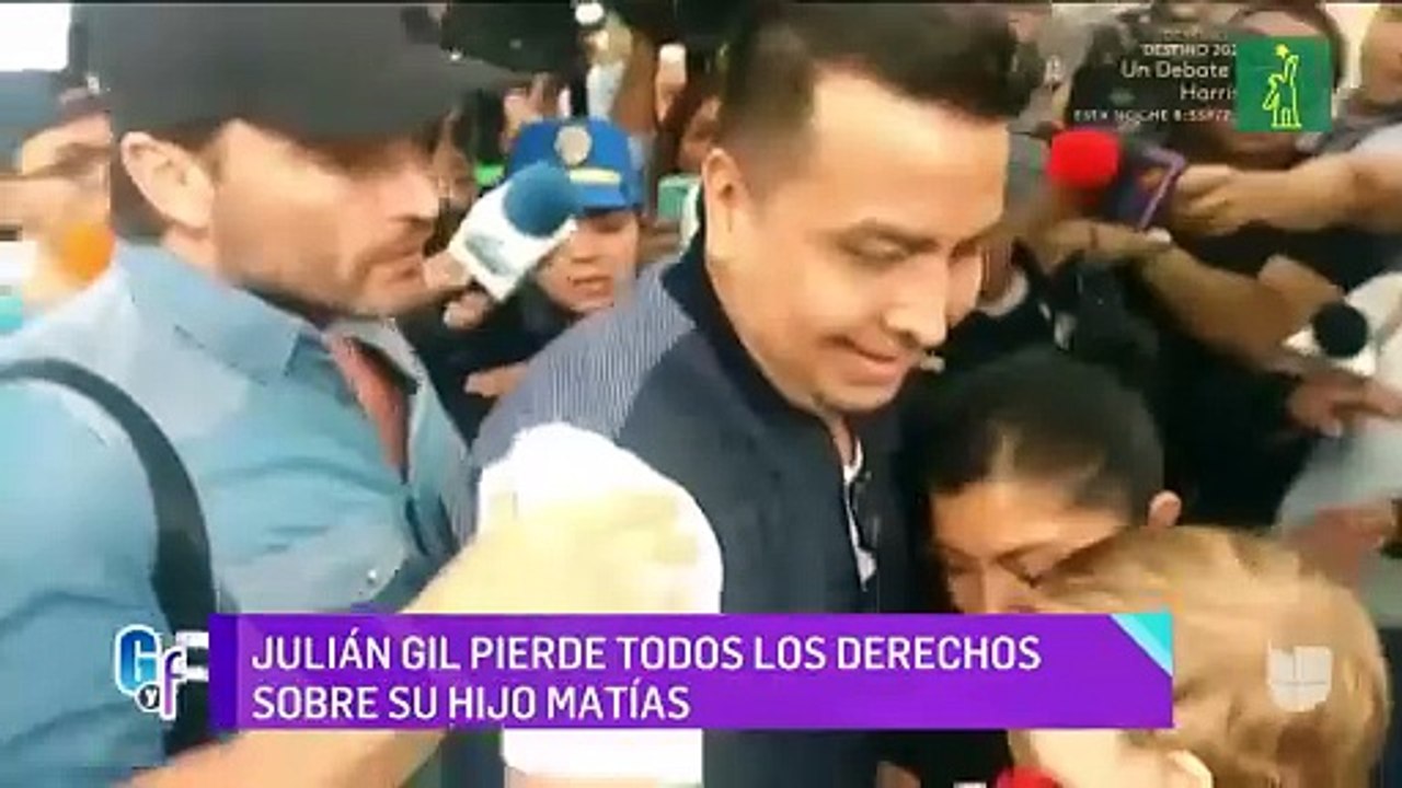 Julián Gil pierde la patria potestad de su hijo Matías