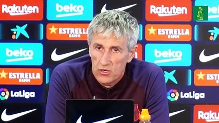 El FC Barcelona despide a su entrenador Quique Setién