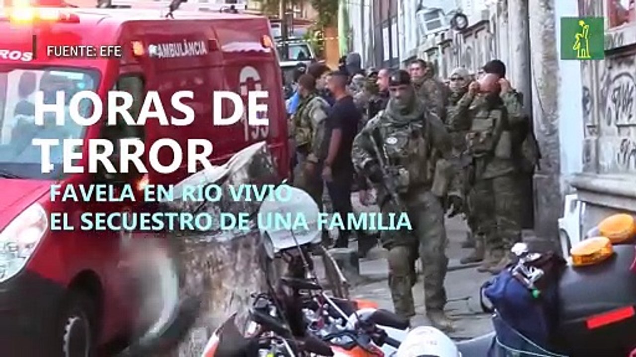 Terror en favela de Brasil, narcotraficantes secuestraron a una familia en medio de su huída