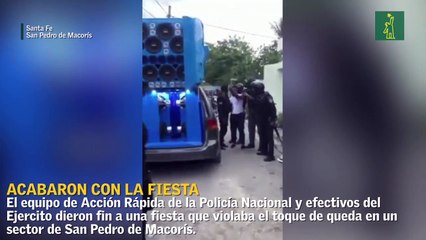 A la fuerza acaban fiesta en San Pedro de Macorís