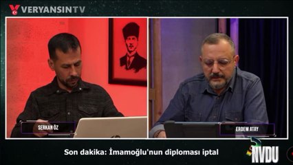 Veryansın TV açıkladı: Ekrem İmamoğlu'nun diploması iptal edildi.