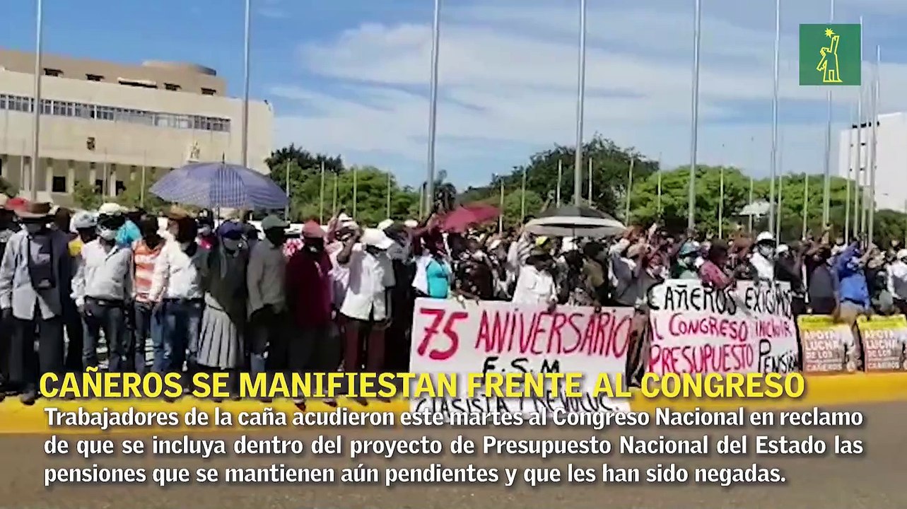 Cañeros se manifiestan frente al Congreso en reclamo de sus pensiones