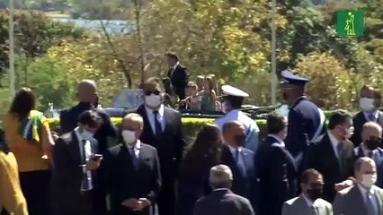 Jair Bolsonaro encabeza un festejo de la Independencia reducido por la pandemia