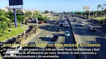 Digesett realiza carreteos para reducir accidentes de tránsito