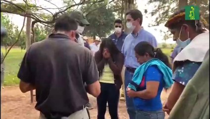 Mario Abdo Benítez visita estancia del exvicepresidente paraguayo secuestrado