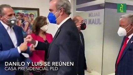Comienza reunión entre Luis Abinader y directiva del PLD