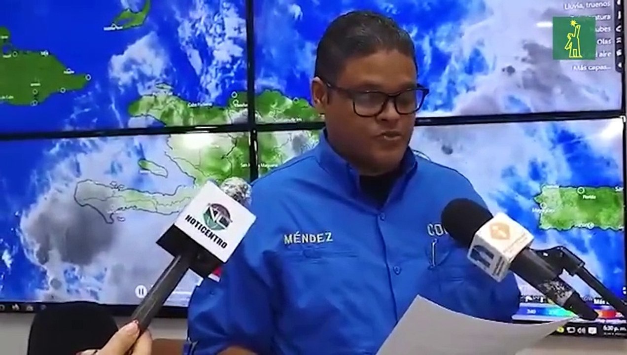 COE mantiene 5 provincias en alerta amarilla y 14 en provincias en alerta verde