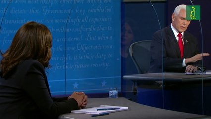 Harris y Pence chocan por gestión de covid-19 en EEUU en debate tenso pero cortés