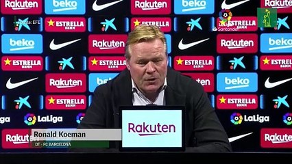 Ronald Koeman: "El resultado fue justo, aunque pudimos ganar"