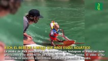 Rich, el bebé que hace esquí acuático con 6 meses