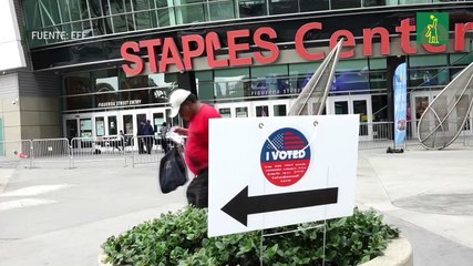 Inicia votación anticipada presencial en Los Ángeles, la más grande de EEUU