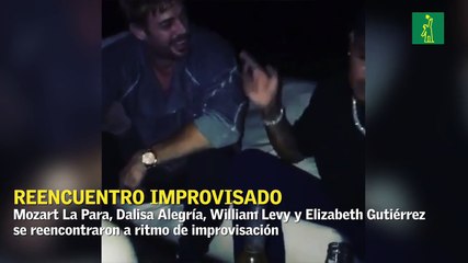 El reencuentro entre William Levy y Elizabeth Gutiérrez y Mozart y Dalisa a ritmo de improvisación