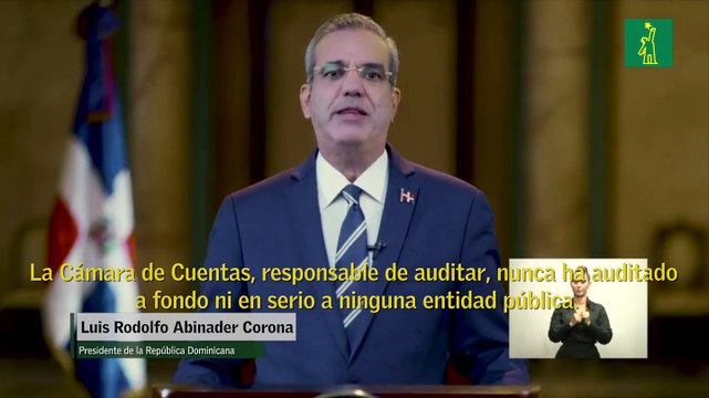 Abinader: La Cámara De Cuentas nunca ha auditado a fondo ni en serio a ninguna entidad pública