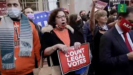 Estados Unidos en su tercera noche de conteo con los ojos en Pensilvania