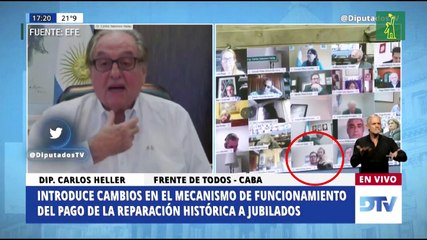 Suspenden a diputado argentino que besó un seno a su pareja en plena sesión