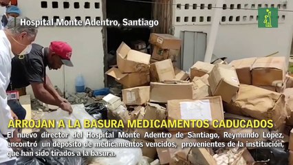 Tiran a la basura miles de medicamentos "vencidos" en hospital de Santiago