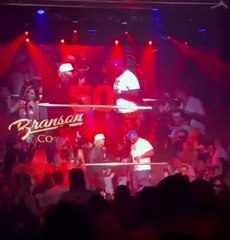 ¡Mira a Feid cantando reggaetón con 50 Cent!