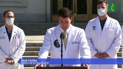 Trump "sigue mejorando" y podría ser dado de alta el lunes