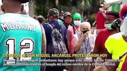 Devotos de San Miguel Arcángel protestan porque la Iglesia Católica les prohibió su celebración