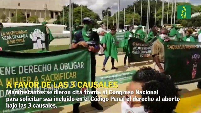 Manifestantes piden modificación al Código Penal que incluya las 3 causales para el aborto legal