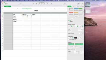 How to INSERT Data to Your Spreadsheet On the Numbers Application Using a Mac - Basic Tutorial | New