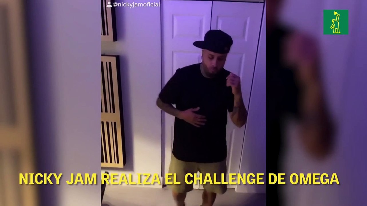 Nicky Jam realiza el challenge de Omega