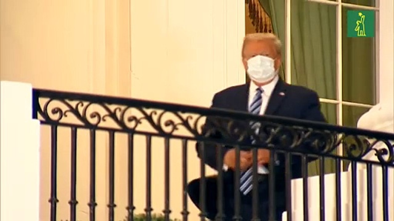 Trump volvió al Salón Oval de la Casa Blanca, a seis días de haber contraído covid-19